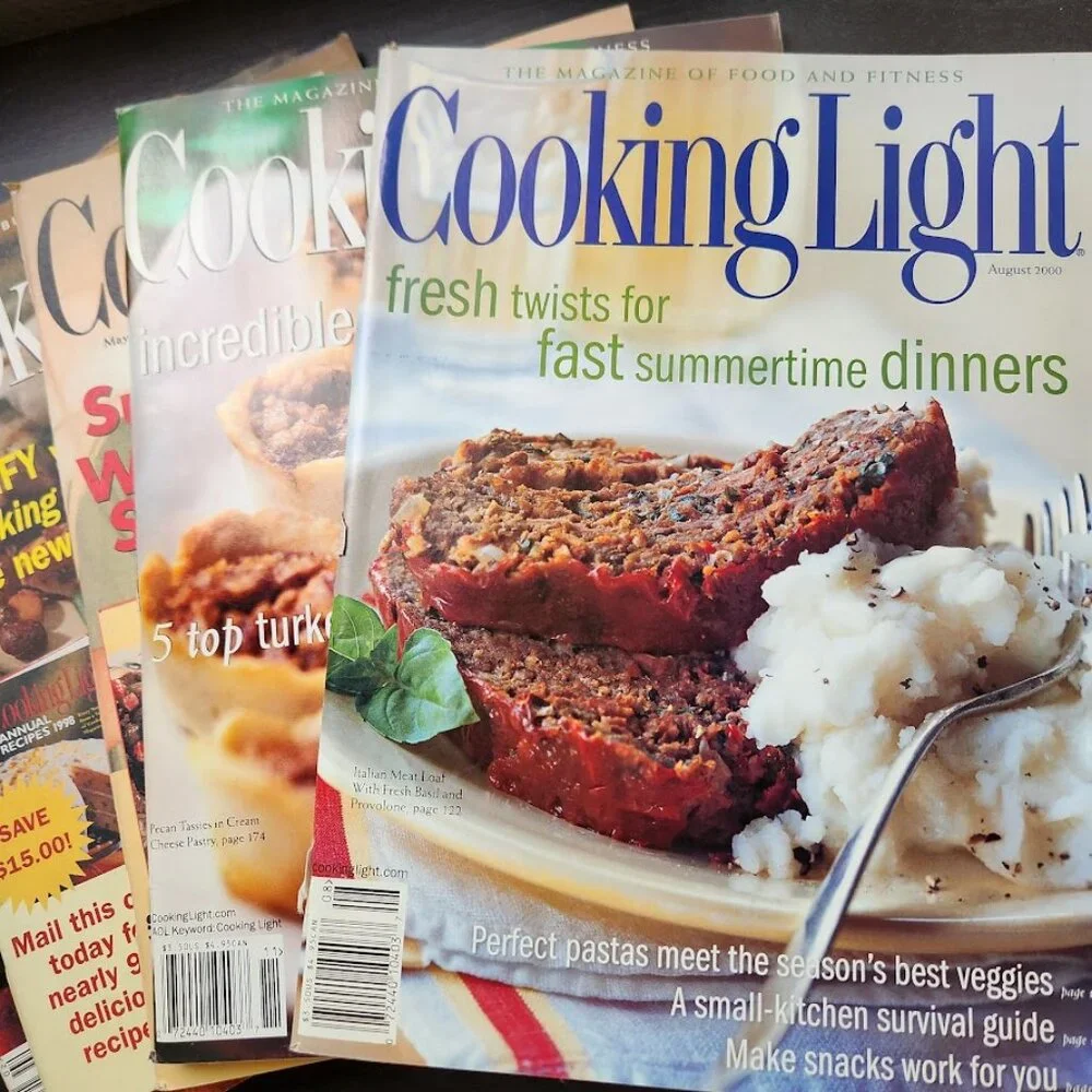 1 Vintage Cooking Light Magazine Picked at RANDOM Cookbook Recipes Reading Suppl